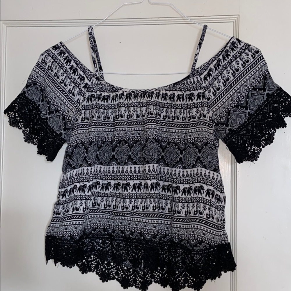 Off the shoulder crop top